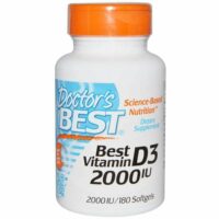 Doctor's Best - Vitamine D3 2000 IU - 180 Softgels